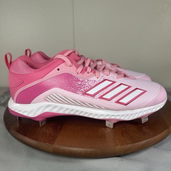 Adidas Icon Bounce 6 “Mother’s Day” Pink Baseball Cleats GZ0443 Men’s Size 8.5 - Picture 1 of 8
